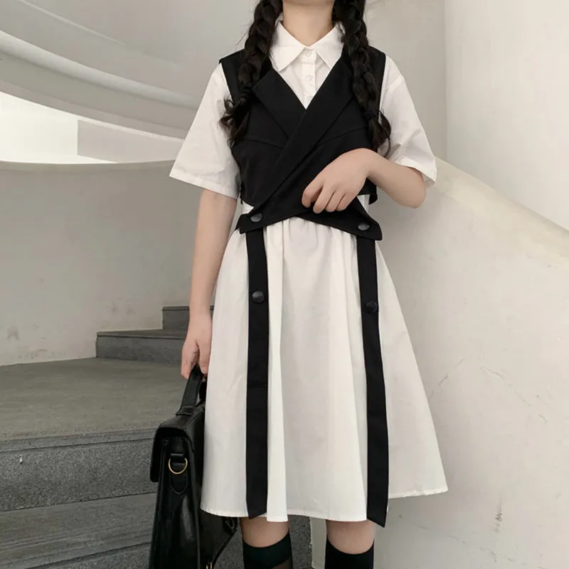 Fashion design vest dress set yc23147
