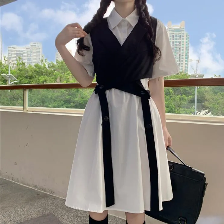 Fashion design vest dress set yc23147