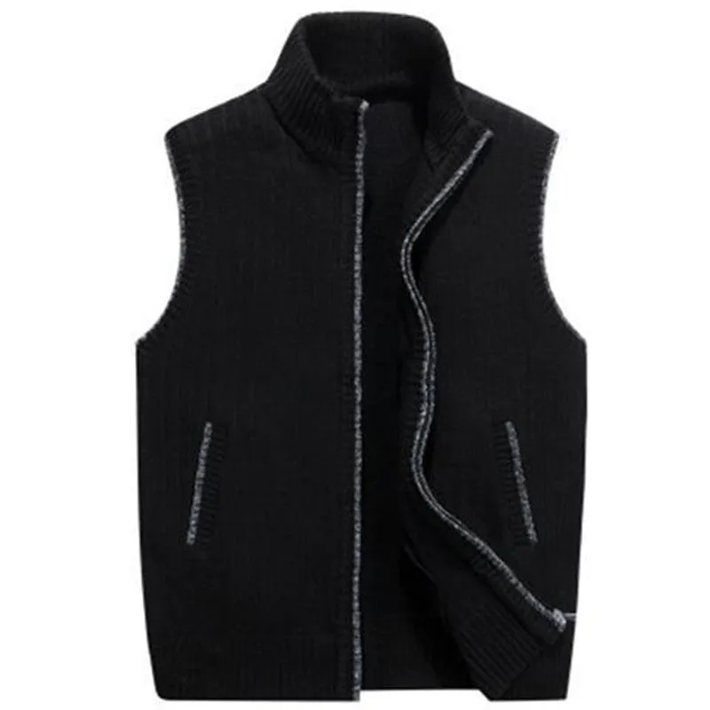 Fashionable Men's Sleeveless Sweater Vest for Cold Weather