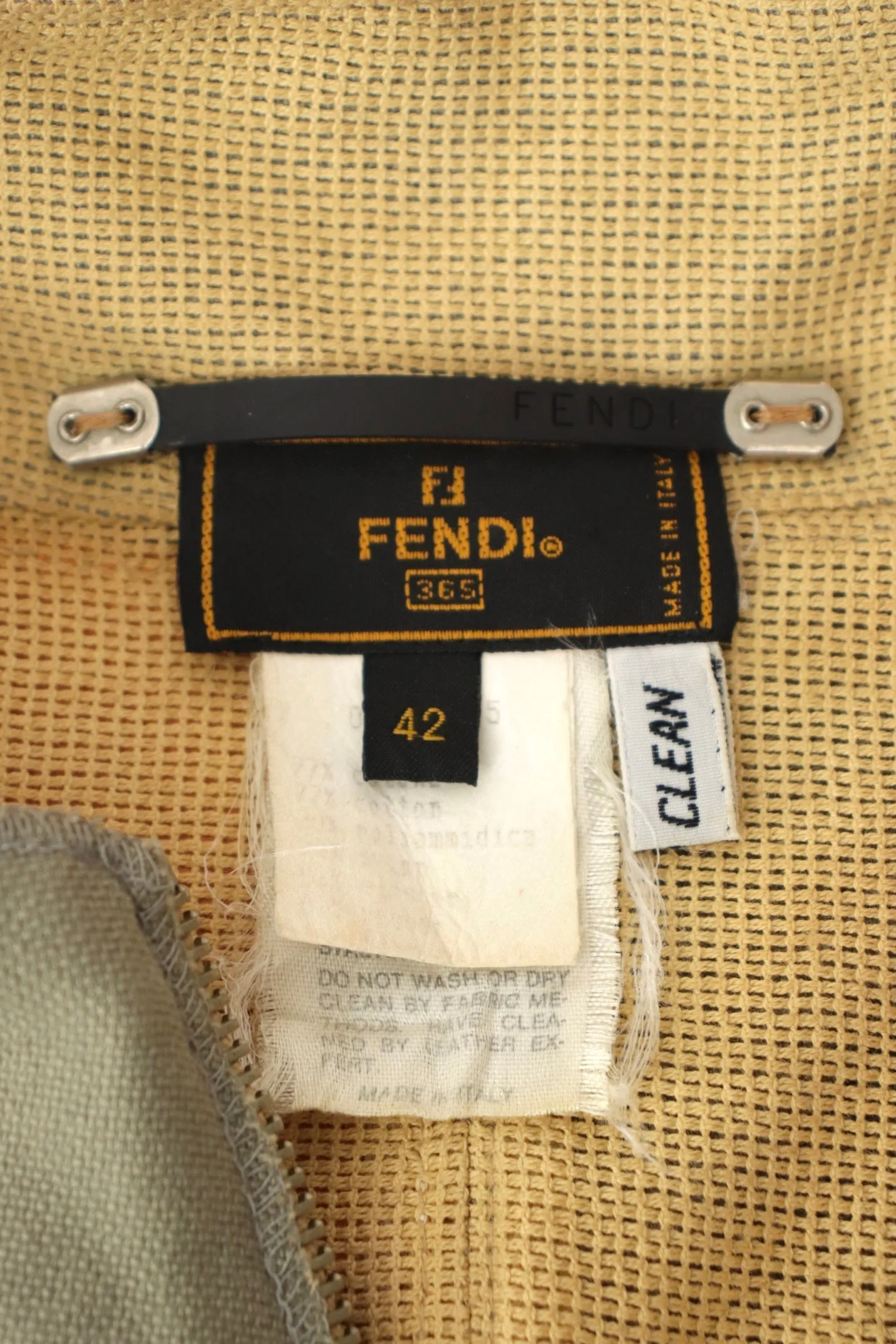 Fendi Leather Patchwork Dress