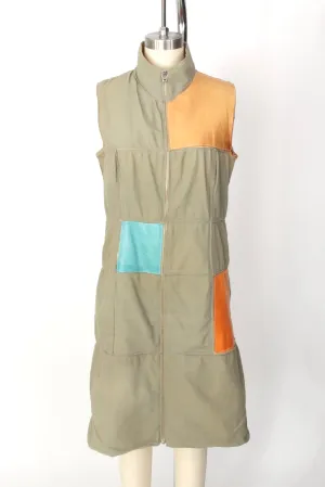 Fendi Leather Patchwork Dress