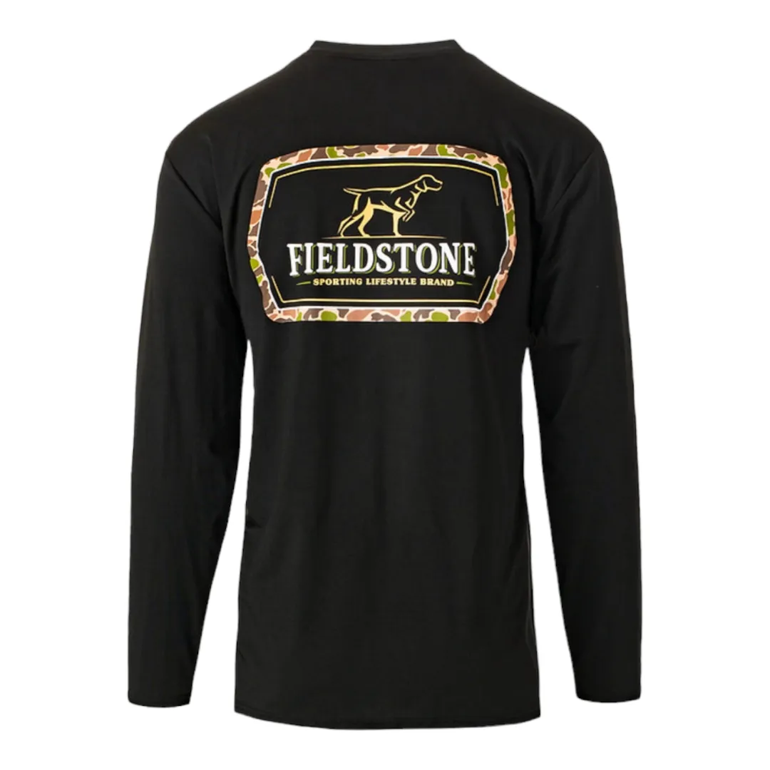 Fieldstone Performance Camo Logo LS Tee