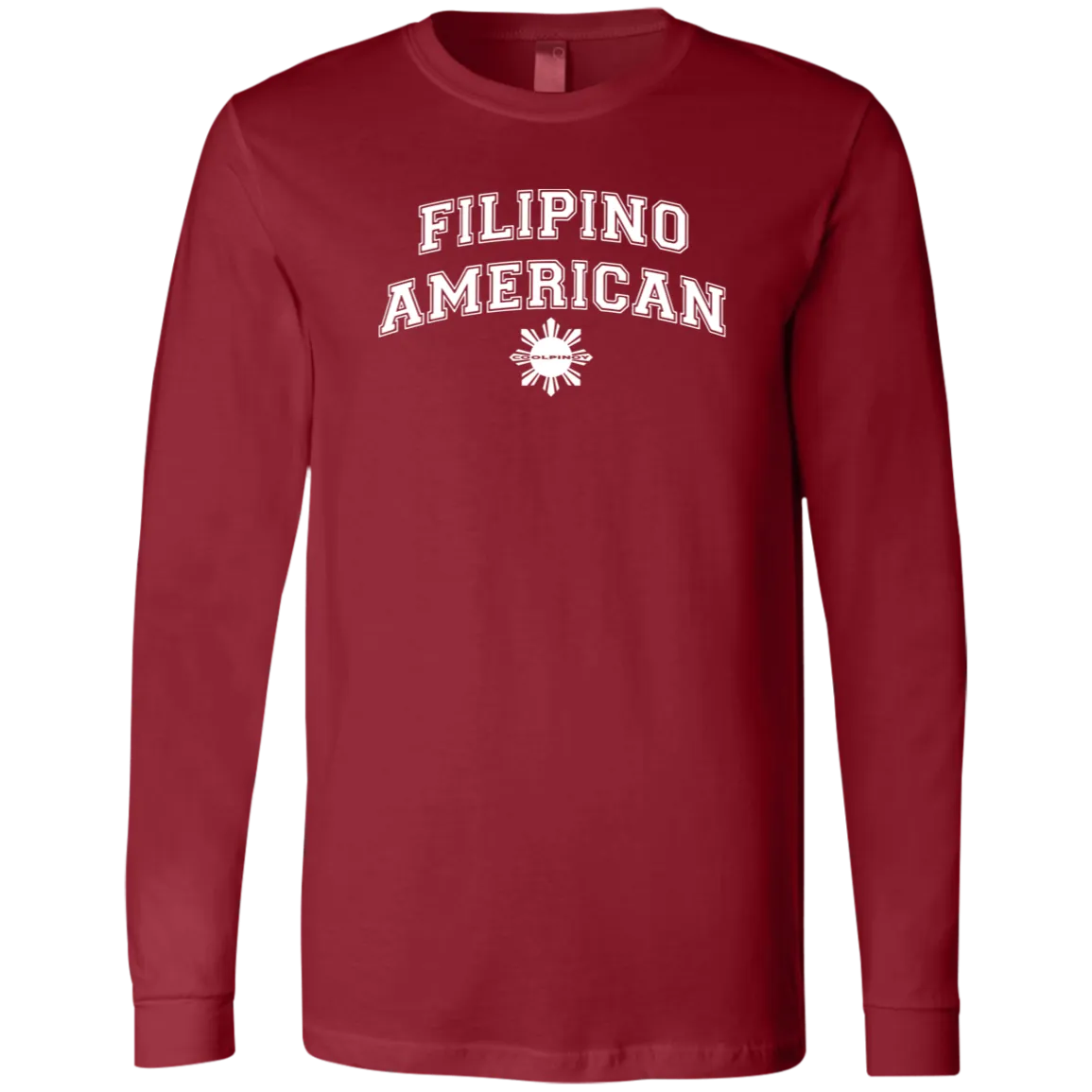 Filipino American University CP Unisex Jersey Long Sleeve T-Shirt