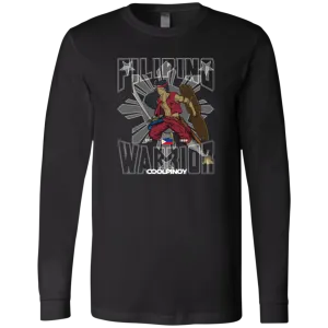 Filipino Warrior Grey Sun and Stars Unisex Jersey Long Sleeve T-Shirt