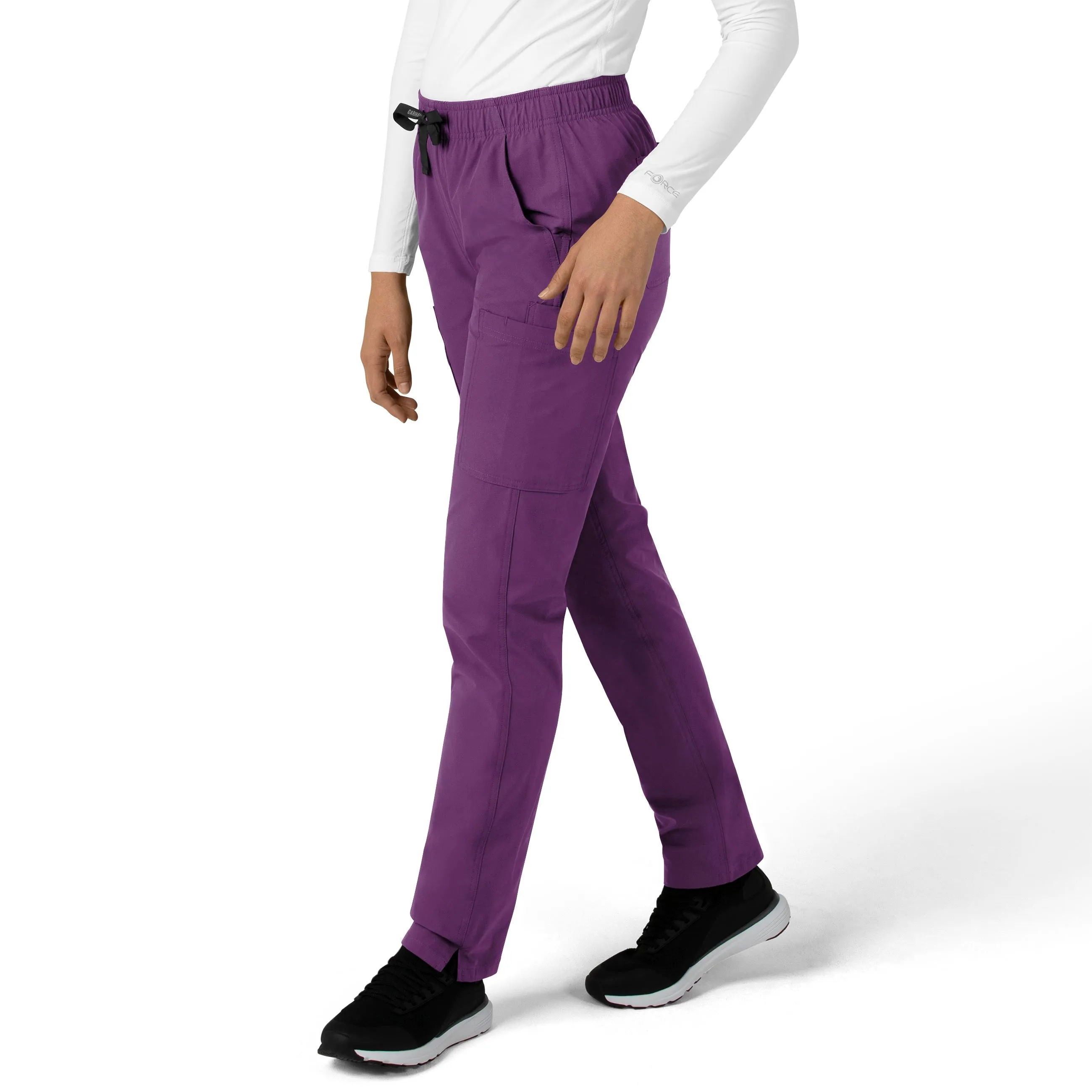 Force Essentials C51213 Straight Leg Scrub Pants Eggplant