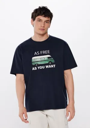 Free van T-shirt - Blue