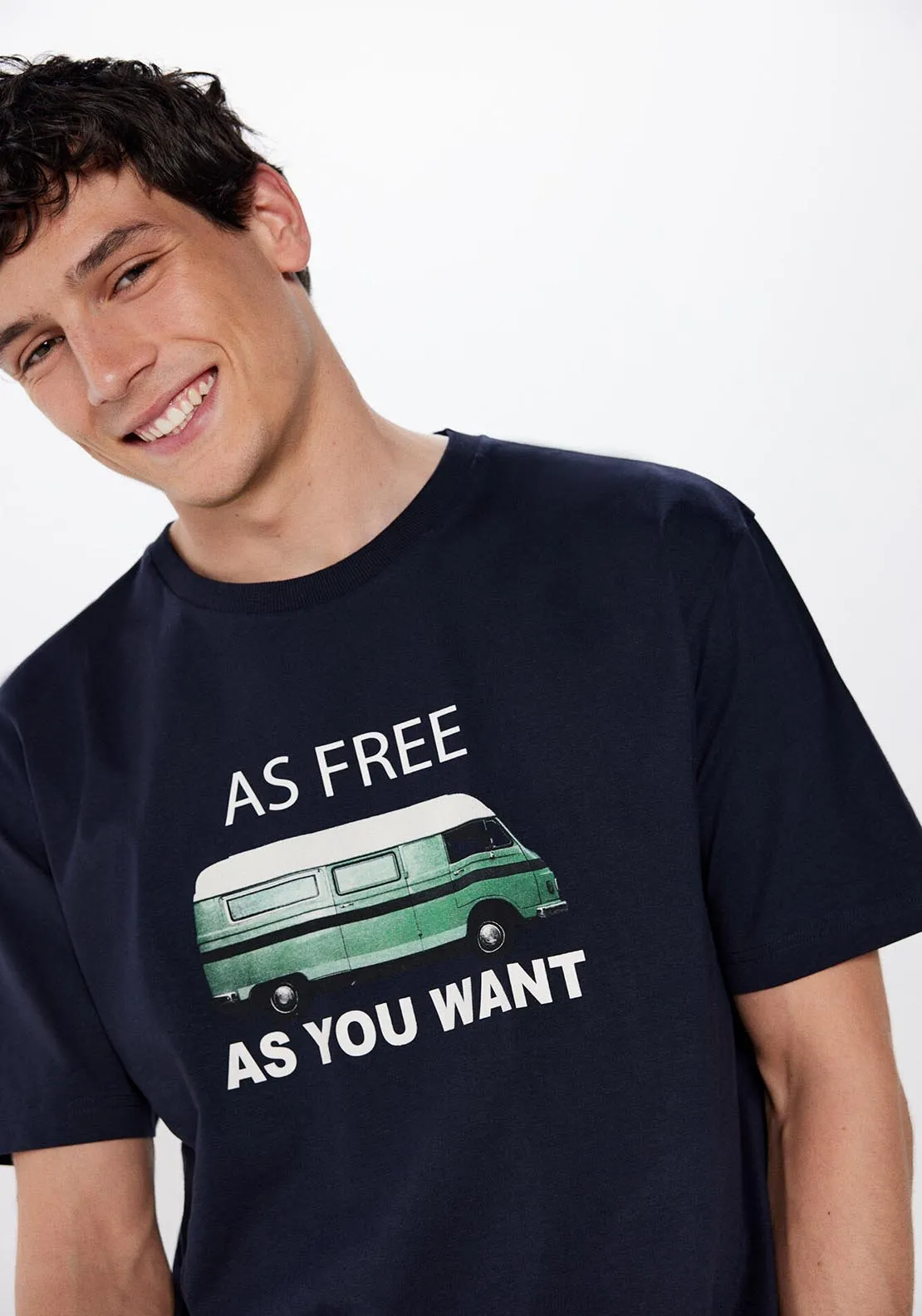Free van T-shirt - Blue
