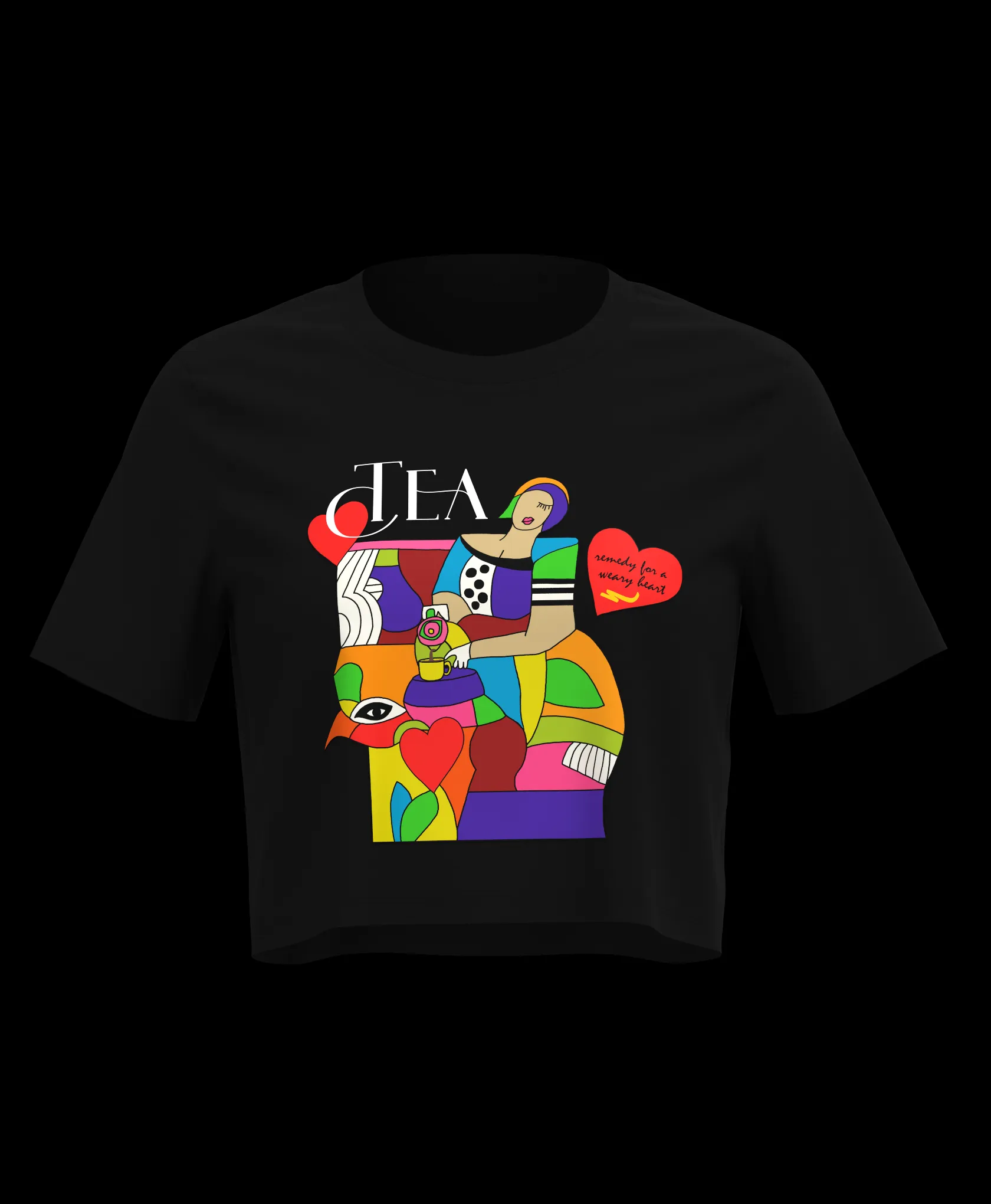 Front Printed Crop Tee
