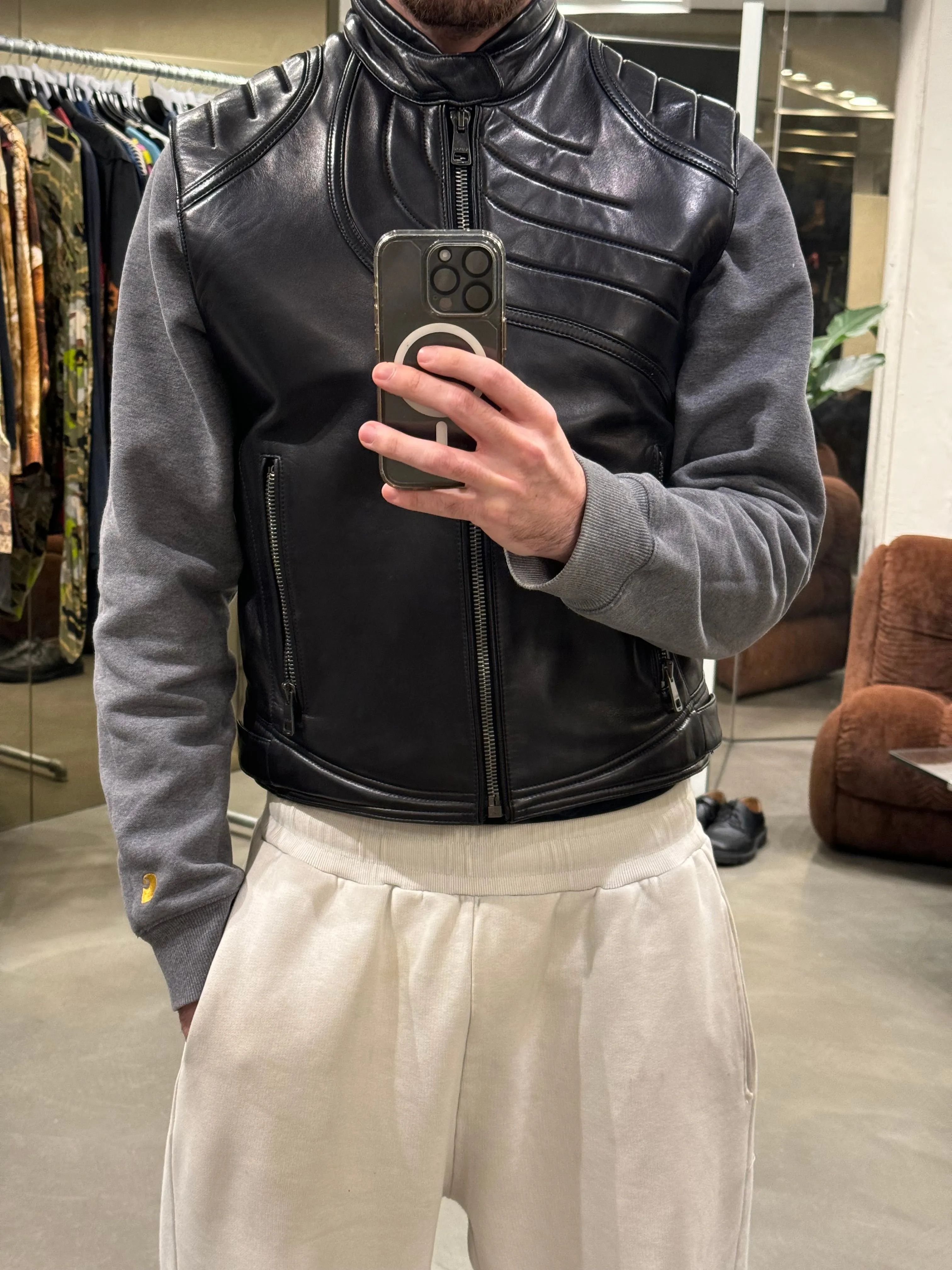 F/W 2000 Gucci by Tom Ford spiral biker vest