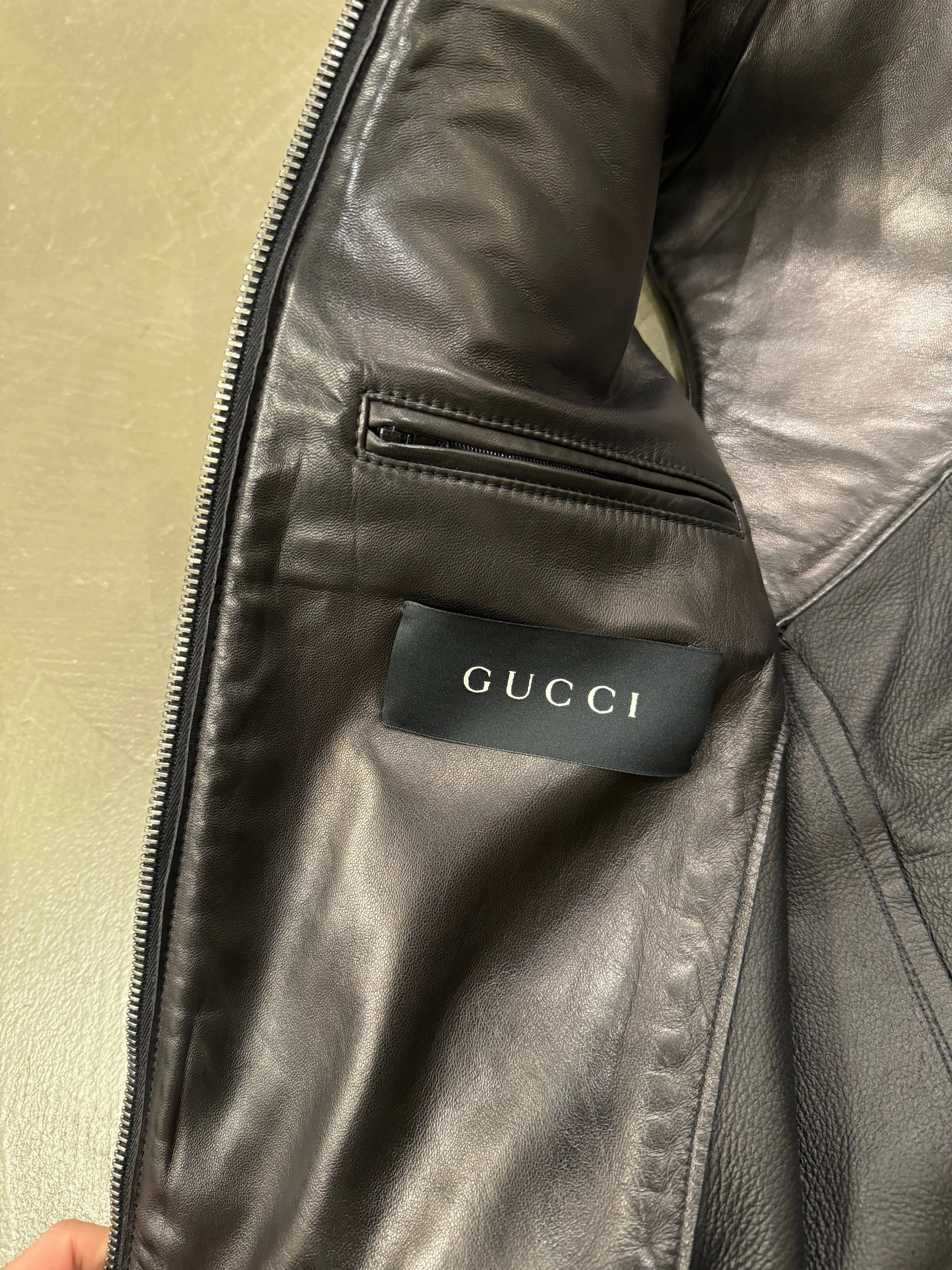 F/W 2000 Gucci by Tom Ford spiral biker vest