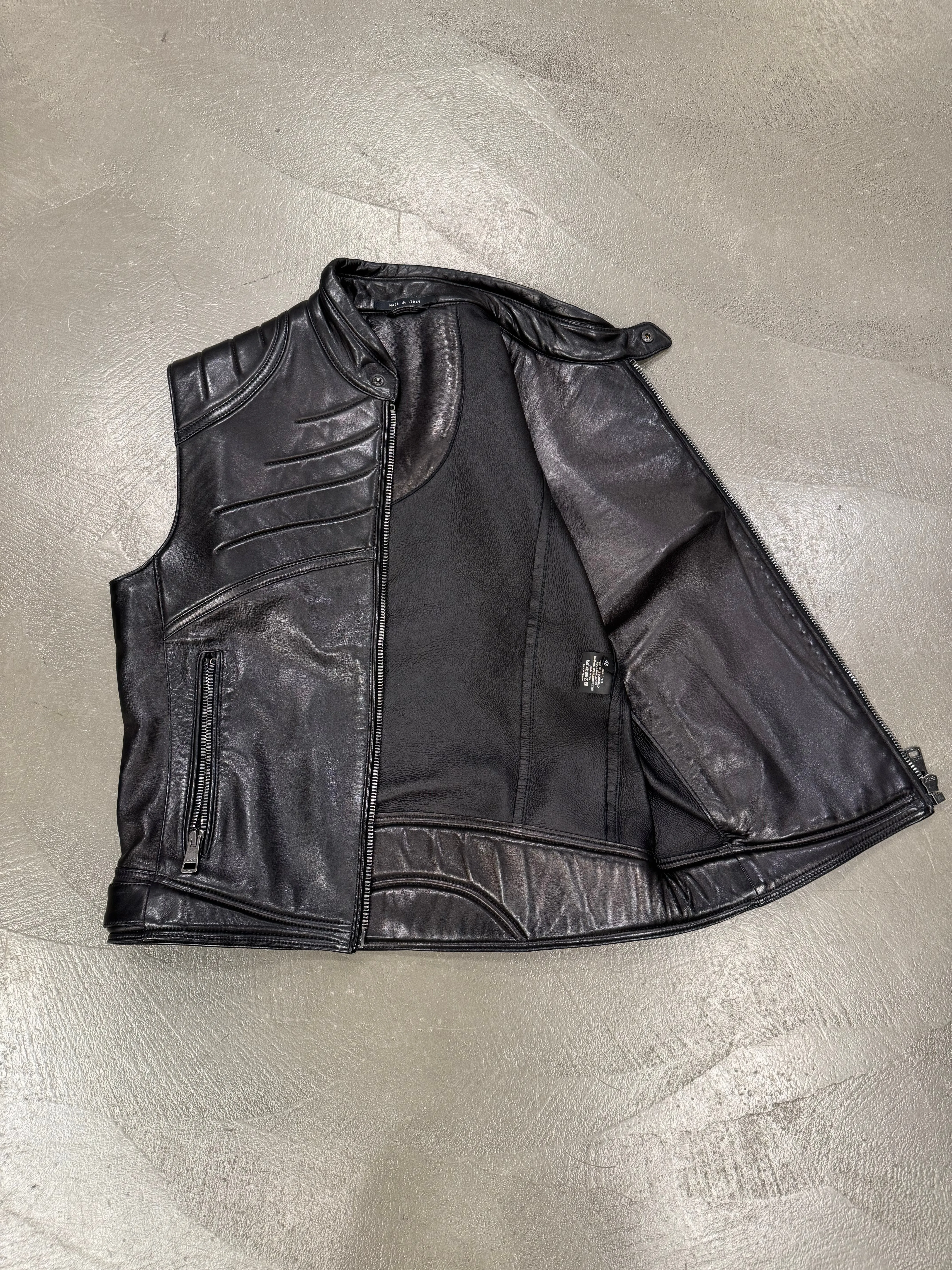 F/W 2000 Gucci by Tom Ford spiral biker vest