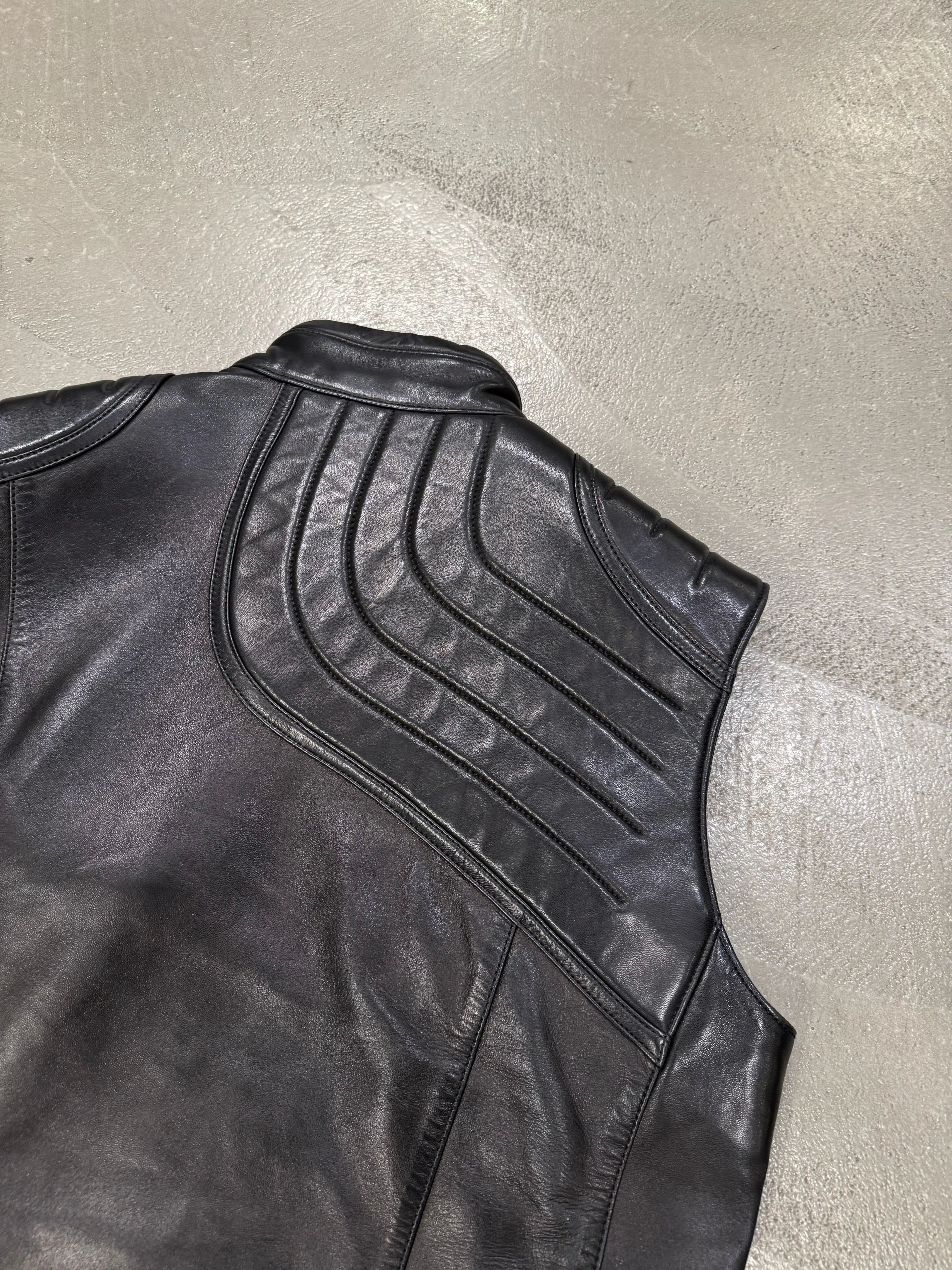 F/W 2000 Gucci by Tom Ford spiral biker vest