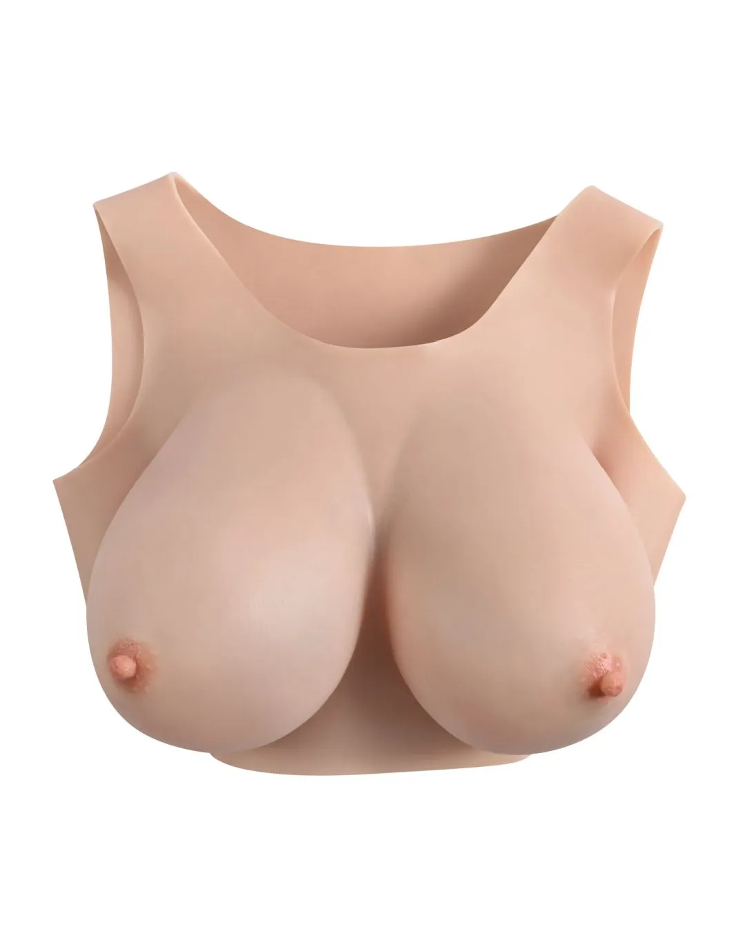 Gender X Wearable Silicone E Cup Breasts - Vanilla