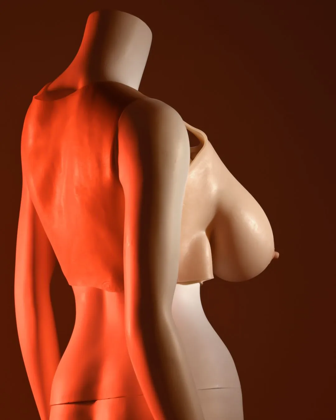 Gender X Wearable Silicone E Cup Breasts - Vanilla