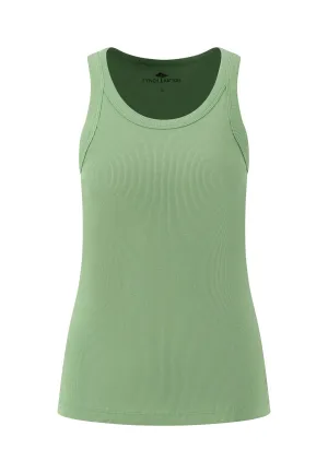 Geripptes Modern-Fit Top aus 100% Baumwolle