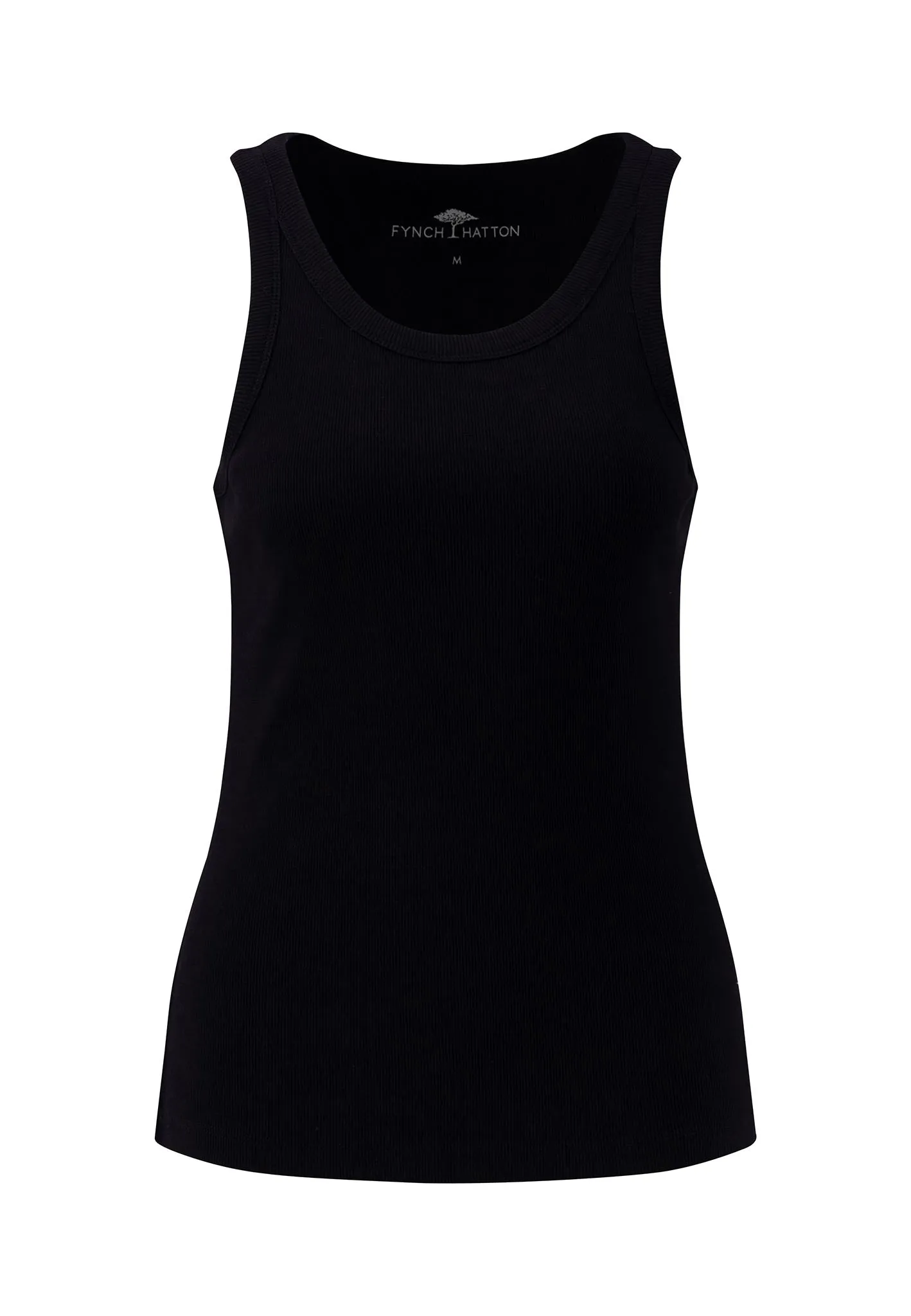 Geripptes Modern-Fit Top aus 100% Baumwolle