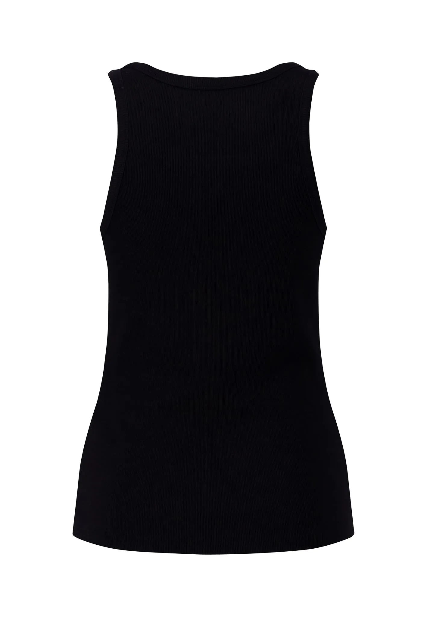 Geripptes Modern-Fit Top aus 100% Baumwolle