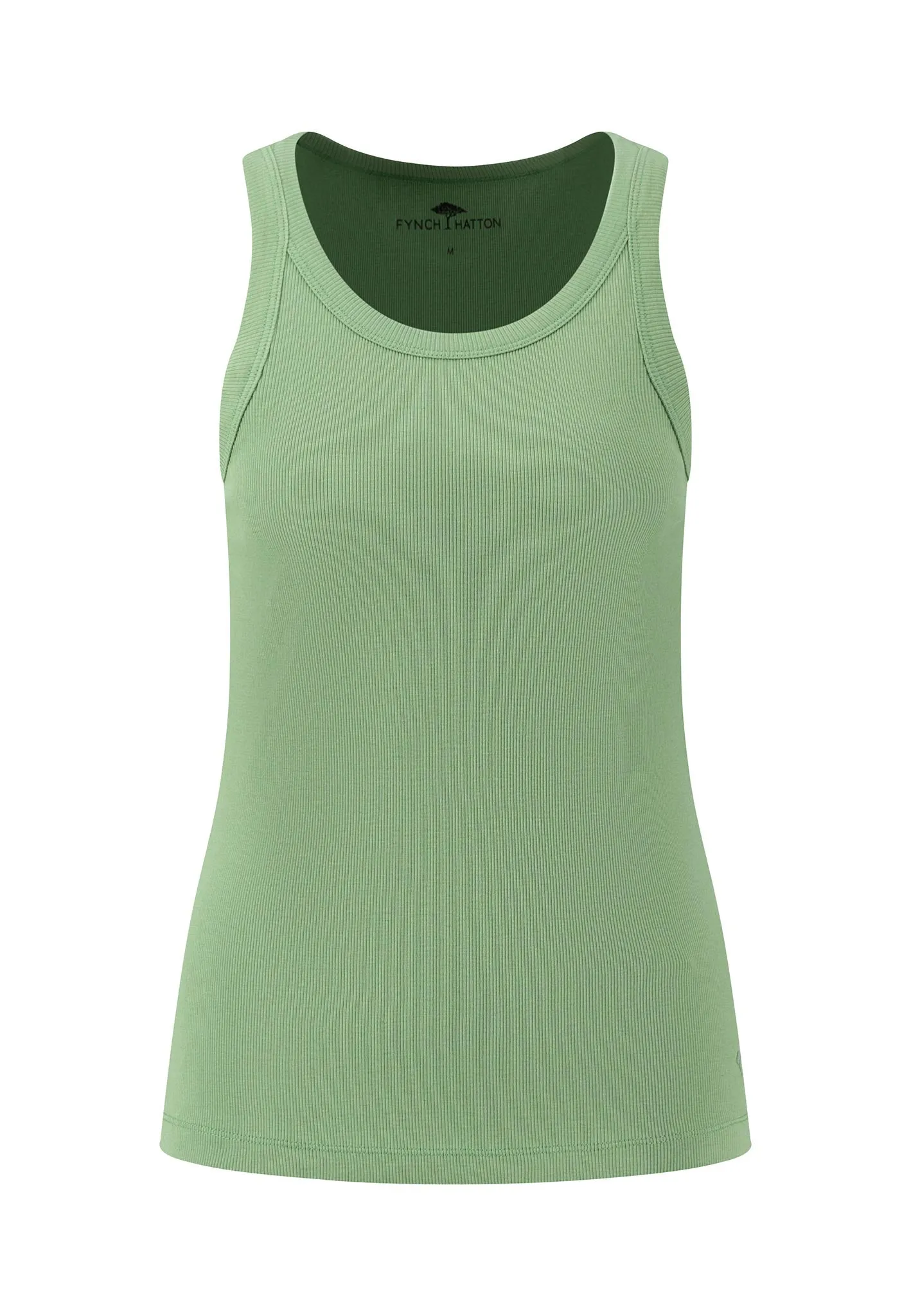Geripptes Modern-Fit Top aus 100% Baumwolle