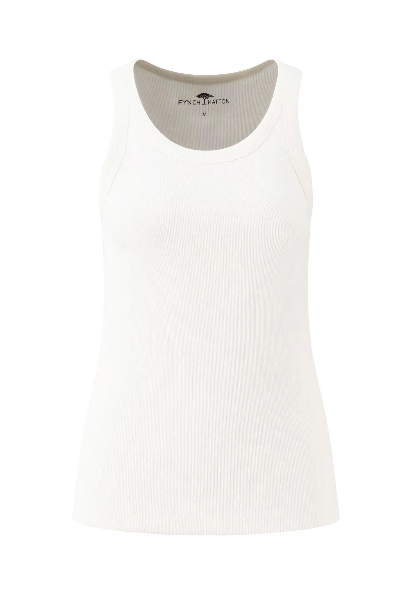 Geripptes Modern-Fit Top aus 100% Baumwolle