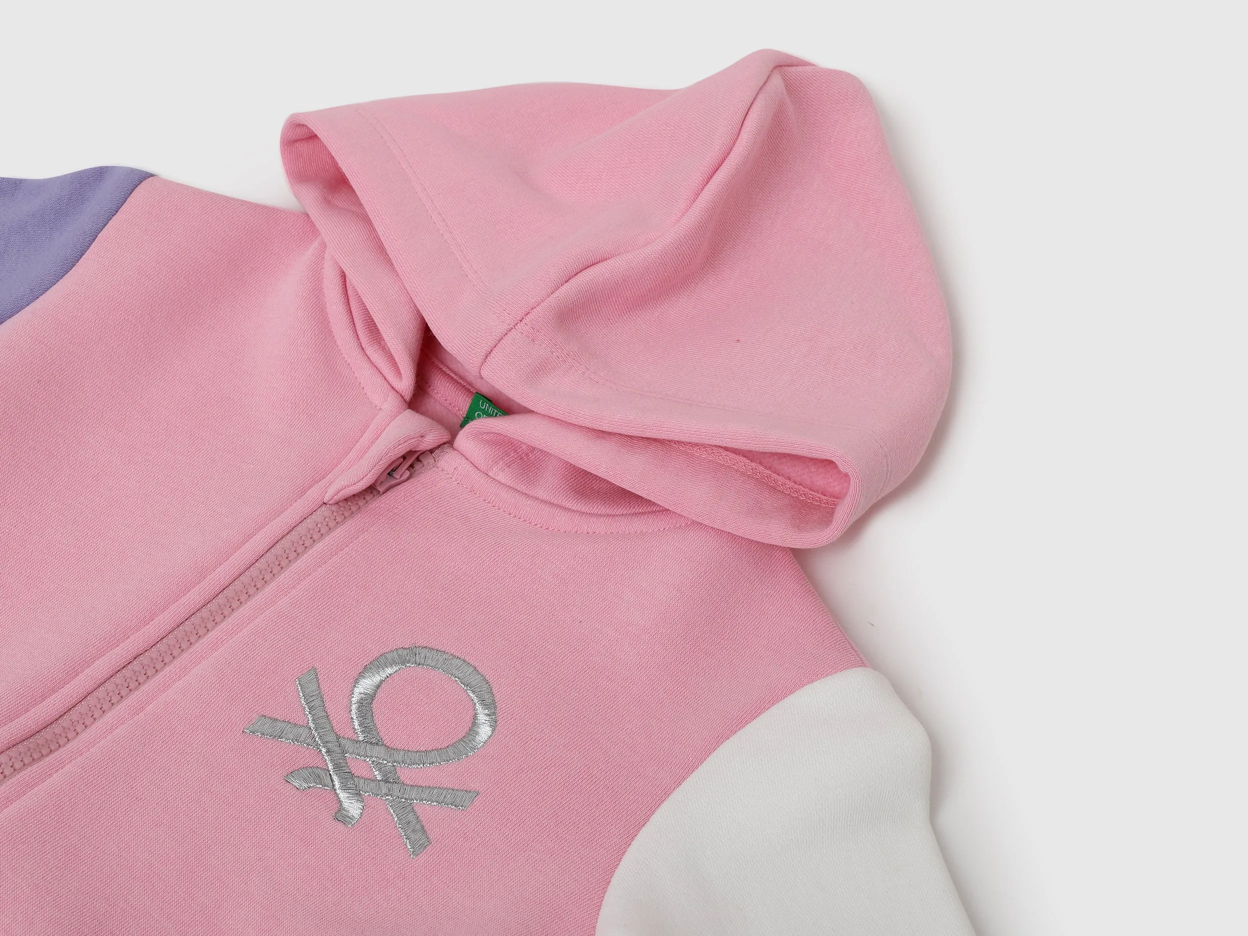 Girls Colorblock Hood Sweatshirt