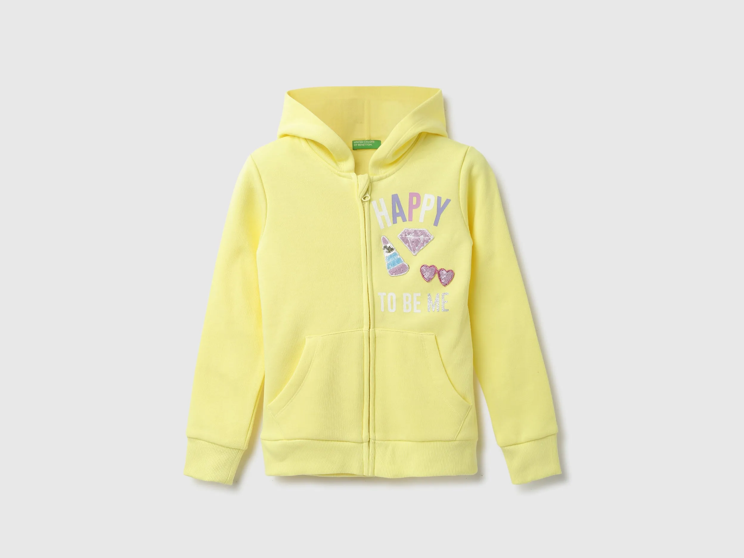 Girls Embellished Hooded Sweatshirt