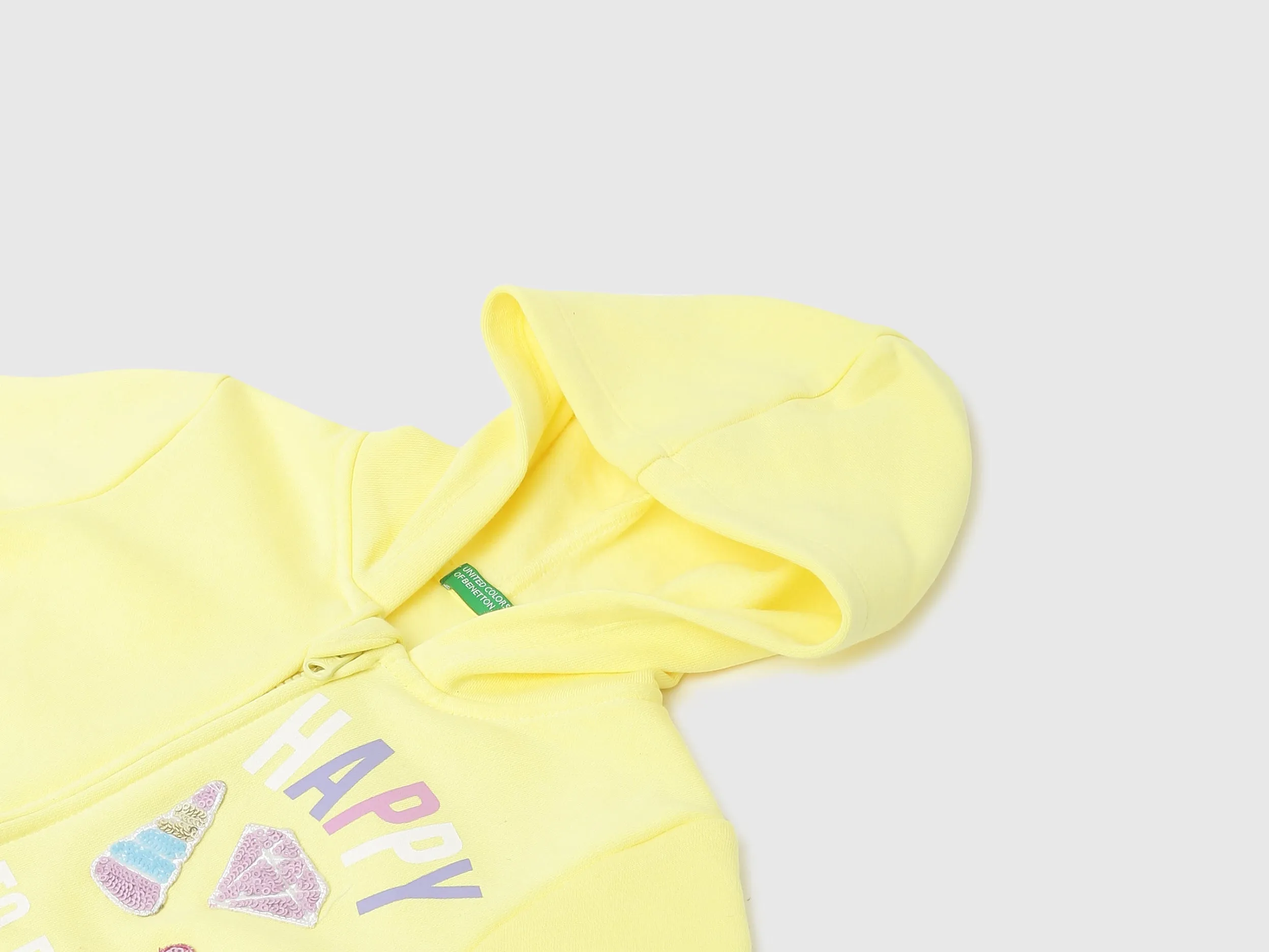 Girls Embellished Hooded Sweatshirt
