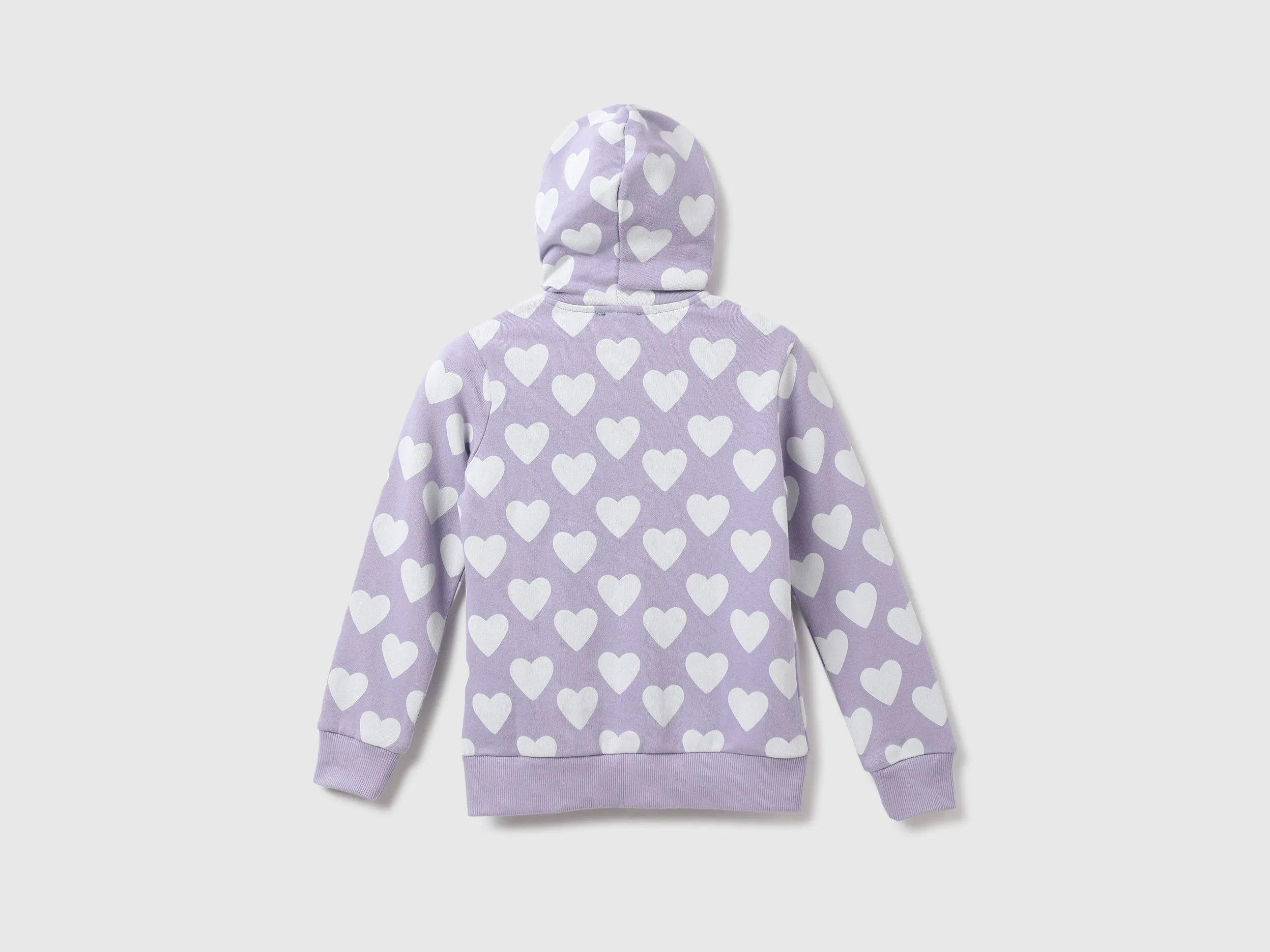 Girls Printed Hooded Neck Sweatshirt