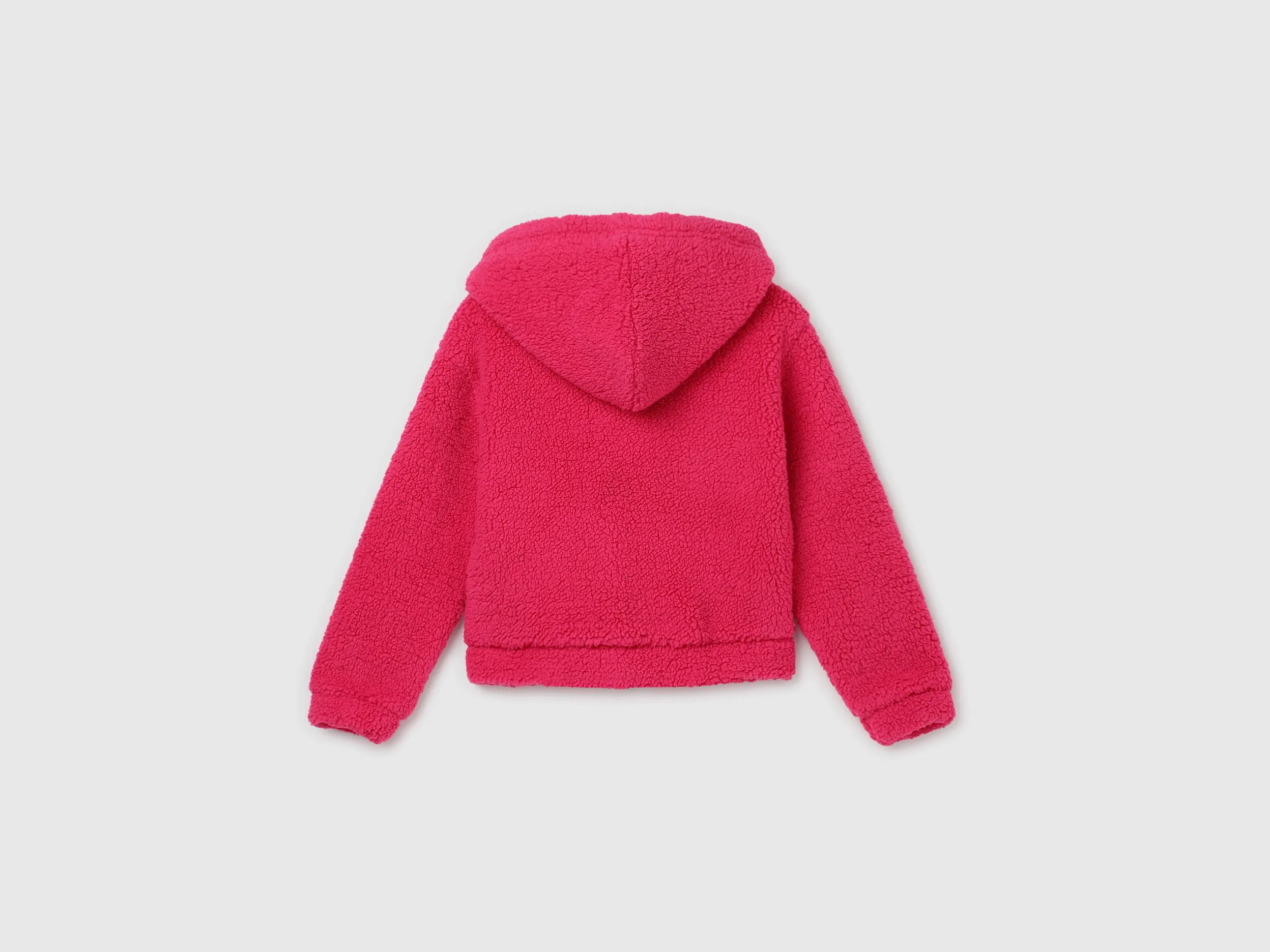 Girl's Regular Fit Hooded Neck Solid Sweatshirt