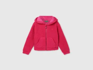 Girl's Regular Fit Hooded Neck Solid Sweatshirt