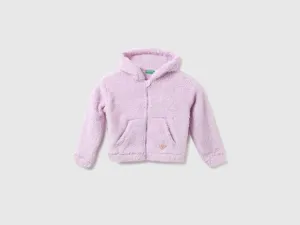 Girls Solid Hooded Neck Sweatshirt