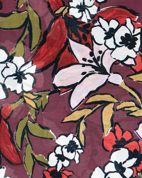 Grace & Lace Fall Floral Scarf