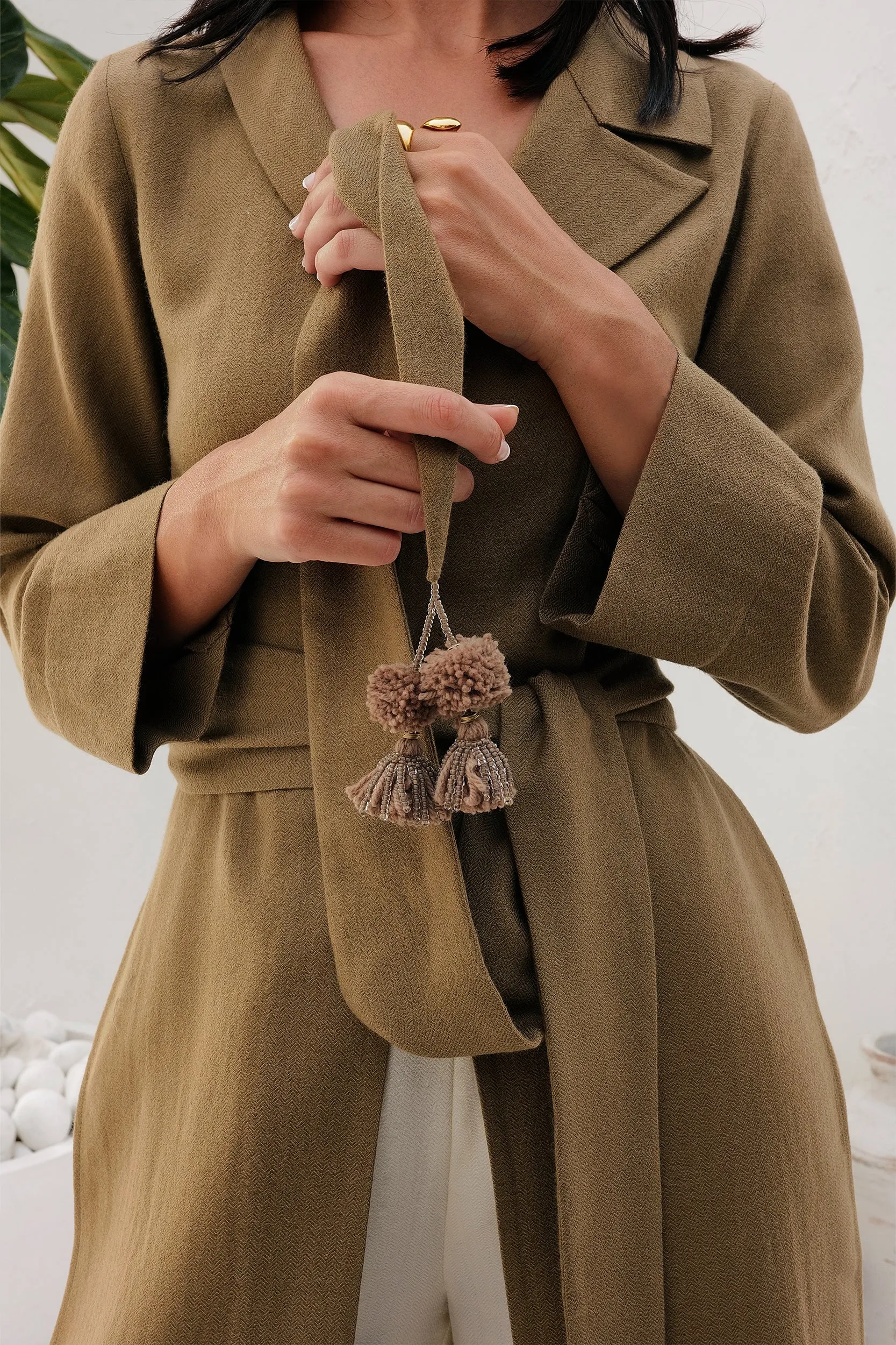 Hakone Woollen Shirt (Clay)