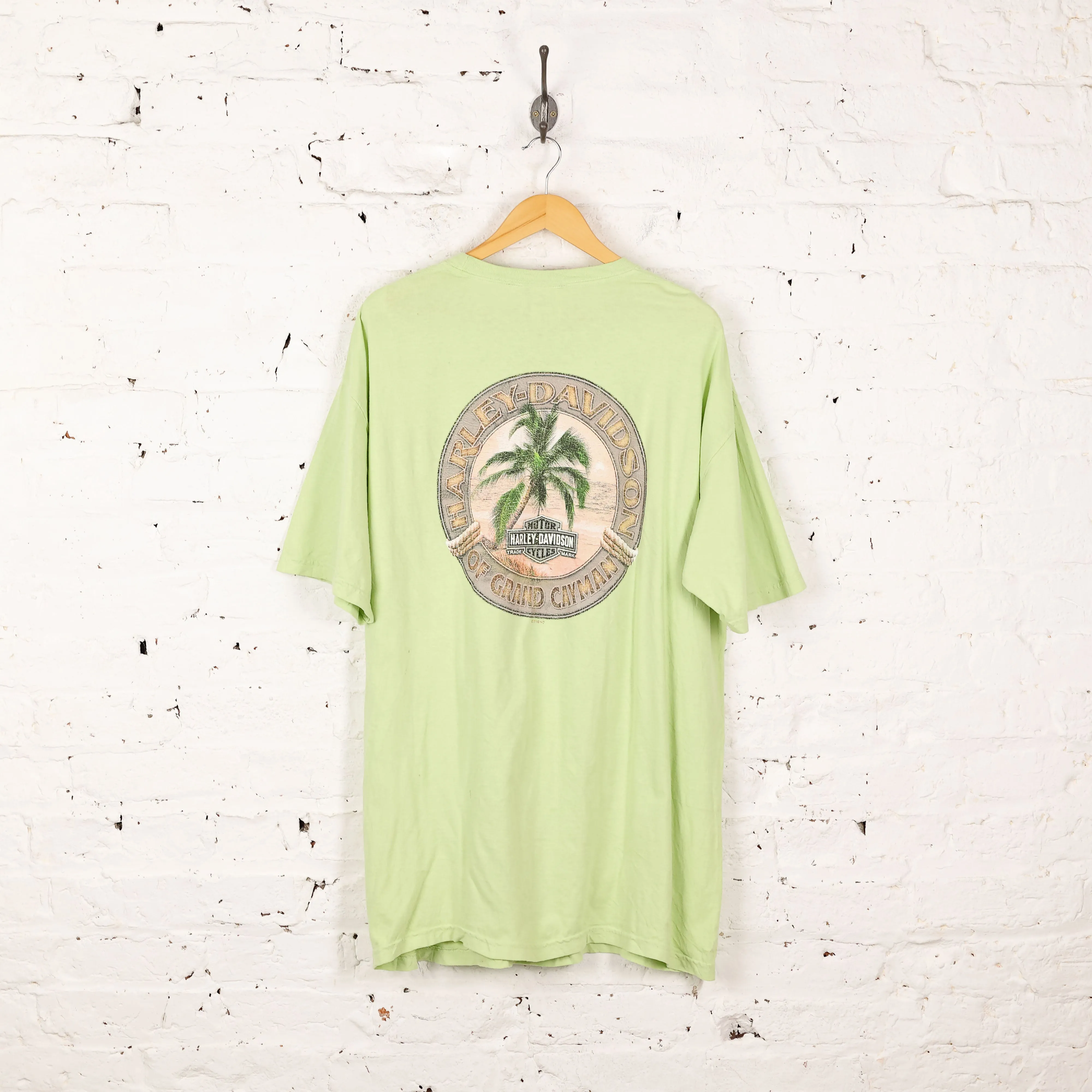Harley Davidson Grand Cayman T Shirt - Green - XL