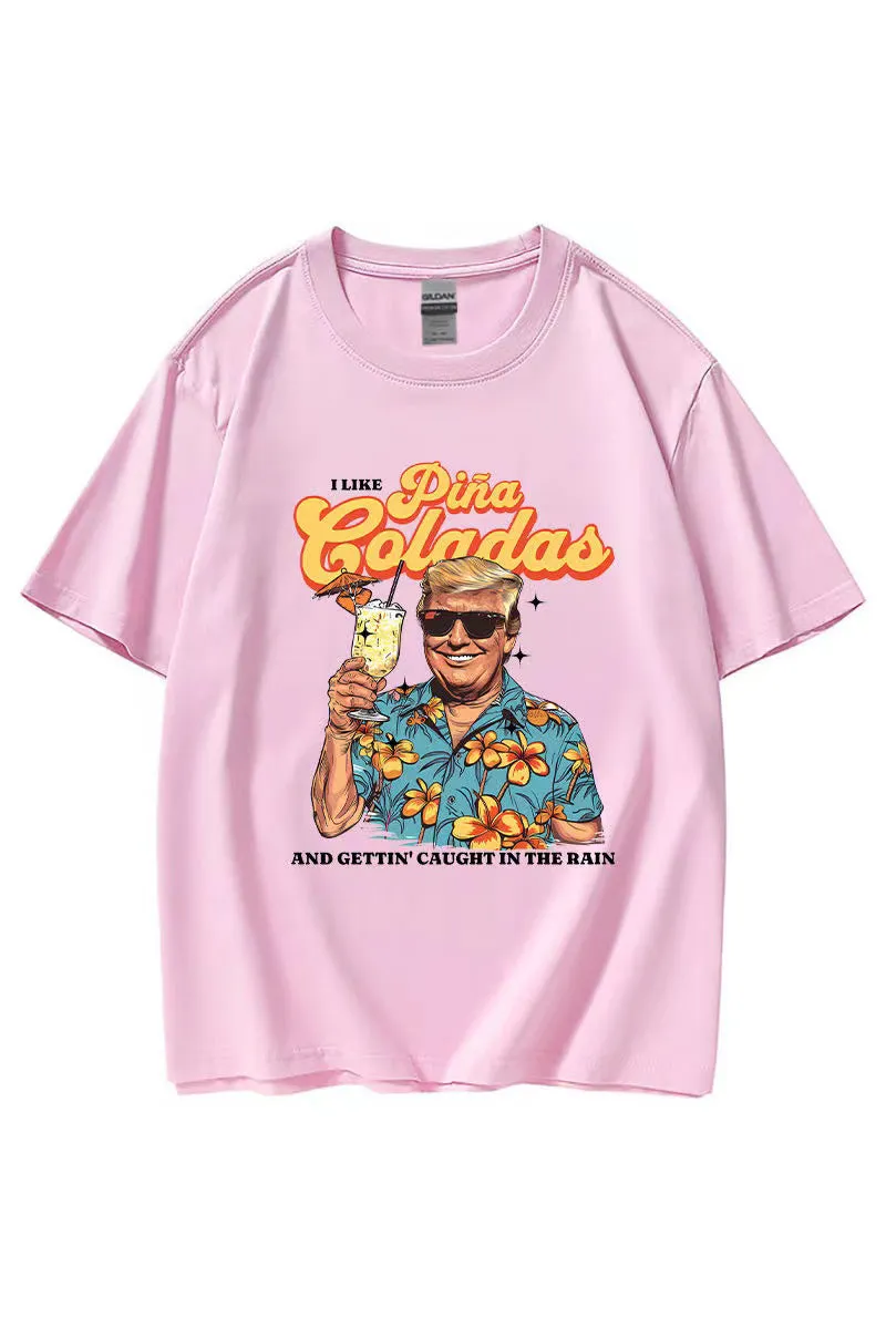 HTQ264 Oversized Letter Print T-Shirt Top