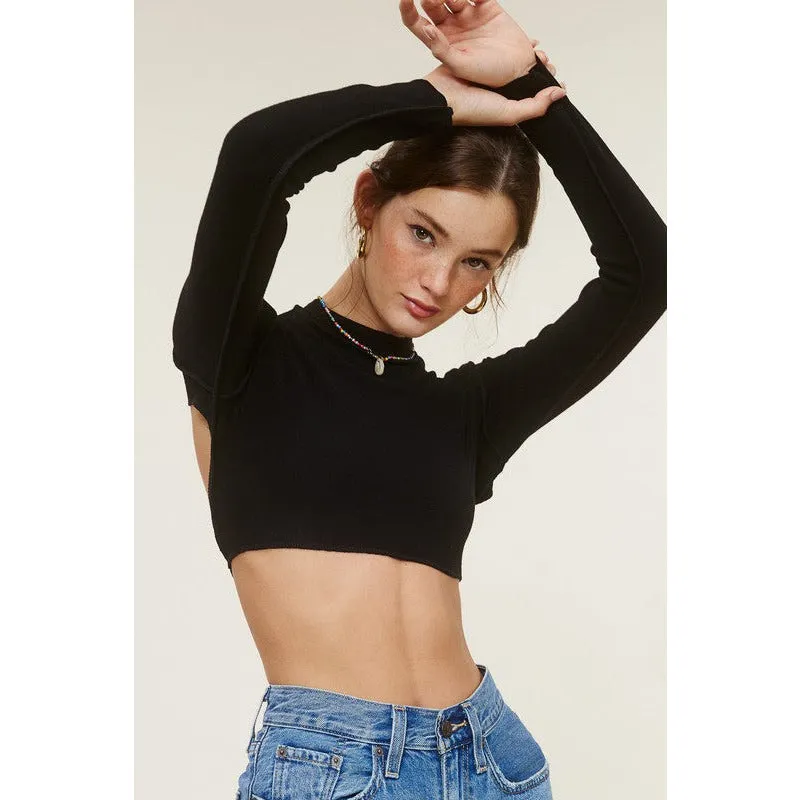 I Heart Open Back Top - Black