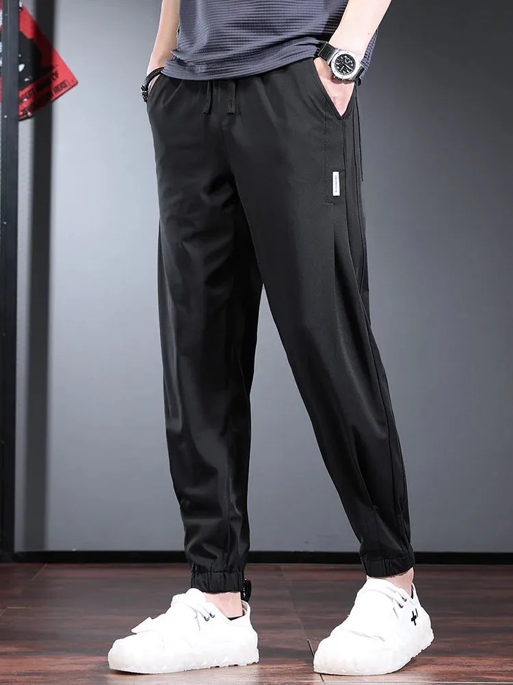 Ice Silk Summer Pants: Cool and Quick-Drying Joggers for Men