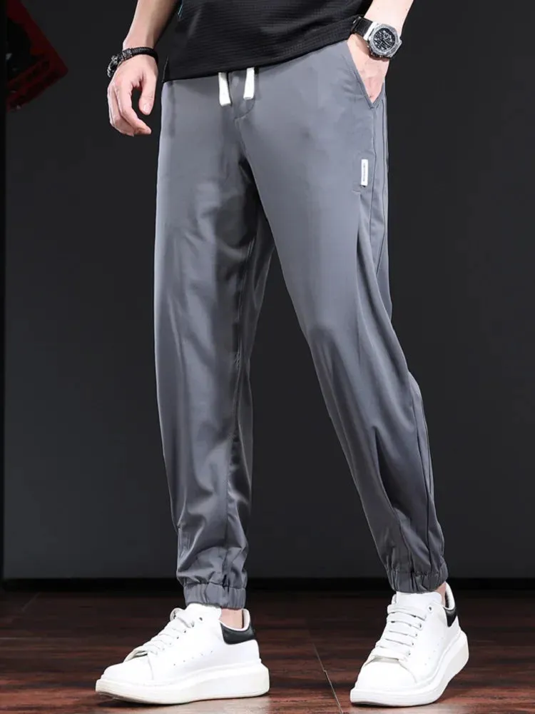 Ice Silk Summer Pants: Cool and Quick-Drying Joggers for Men