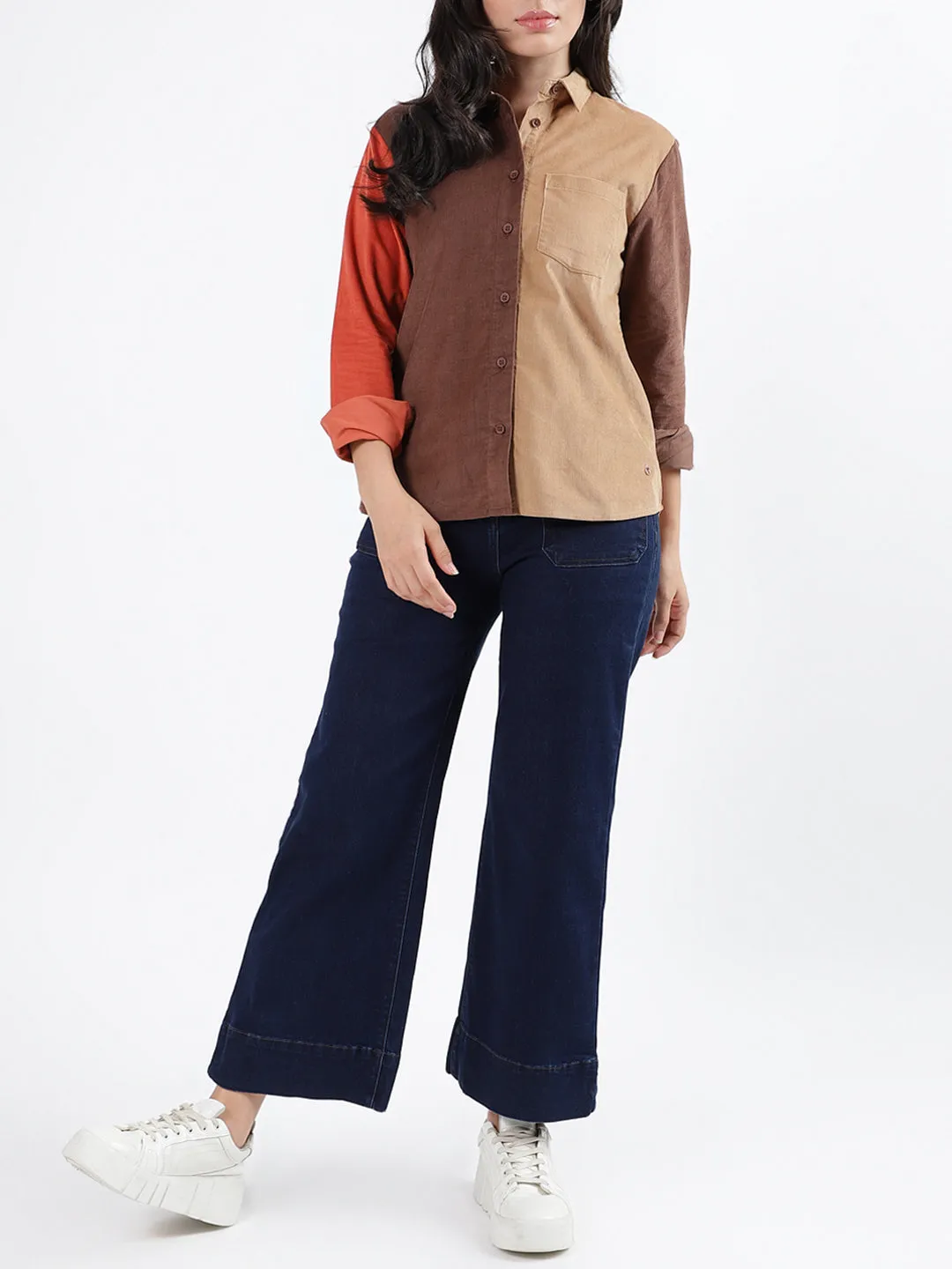 Iconic Multi Fashion Color Block Regular Fit Shirt