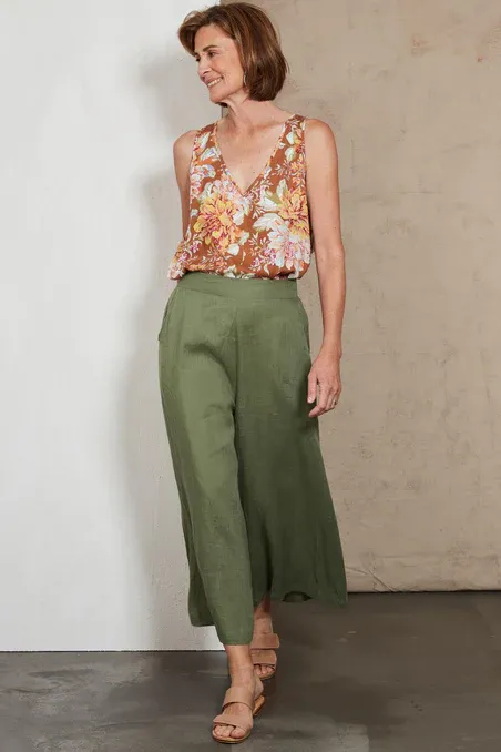 Indica Crop Pant - Fern