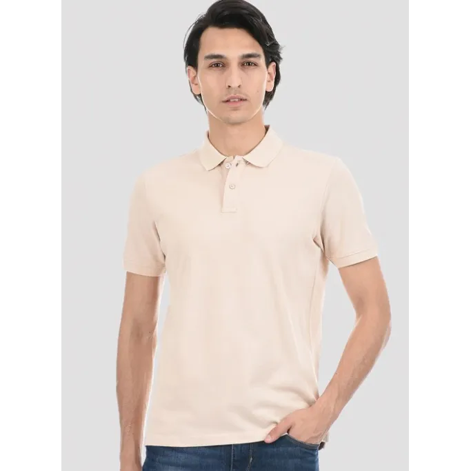 INSTOCK-Men open collar polo shirt