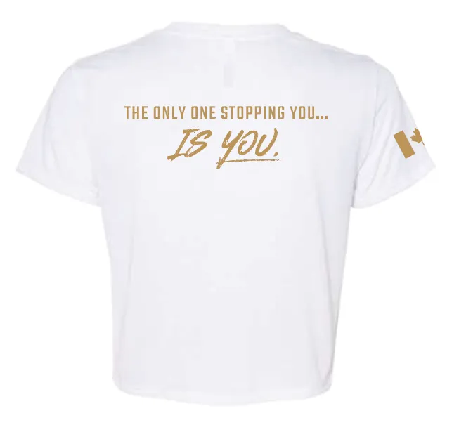 Iron Savage Crop Tee (White)