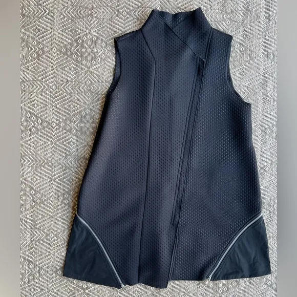 Jason by Comfy USA Scuba Eva Vest Zip Up Unique Apparel Minimal Goth Women's M