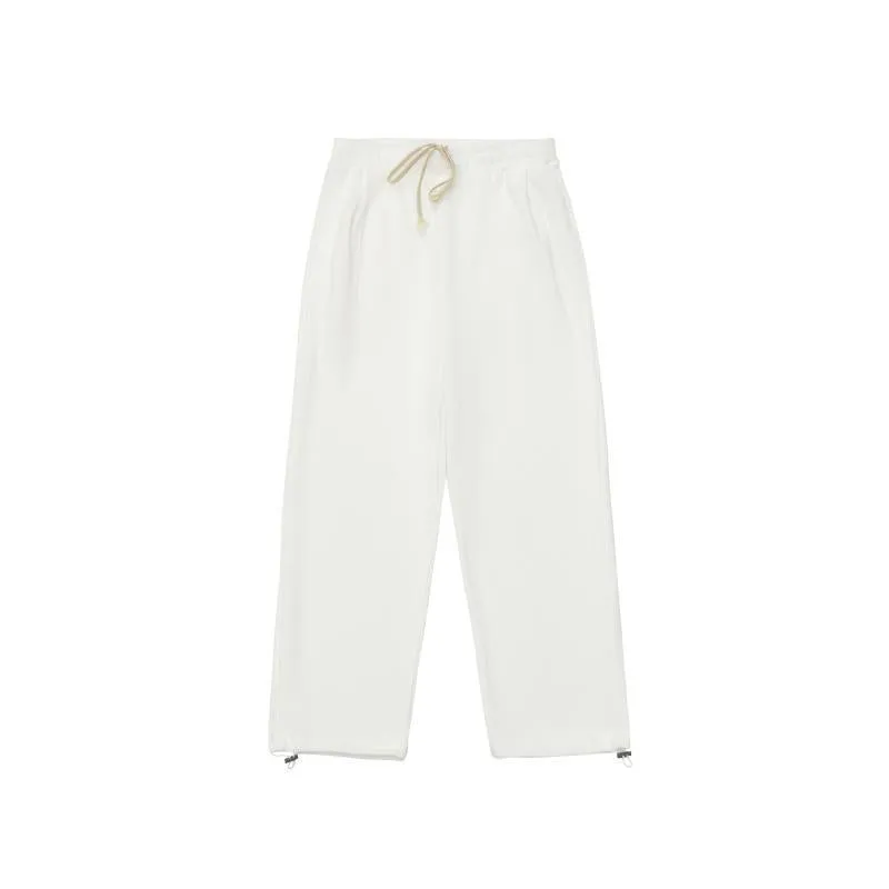 JazzHer Simple Solid Color Baggy Sweatpants