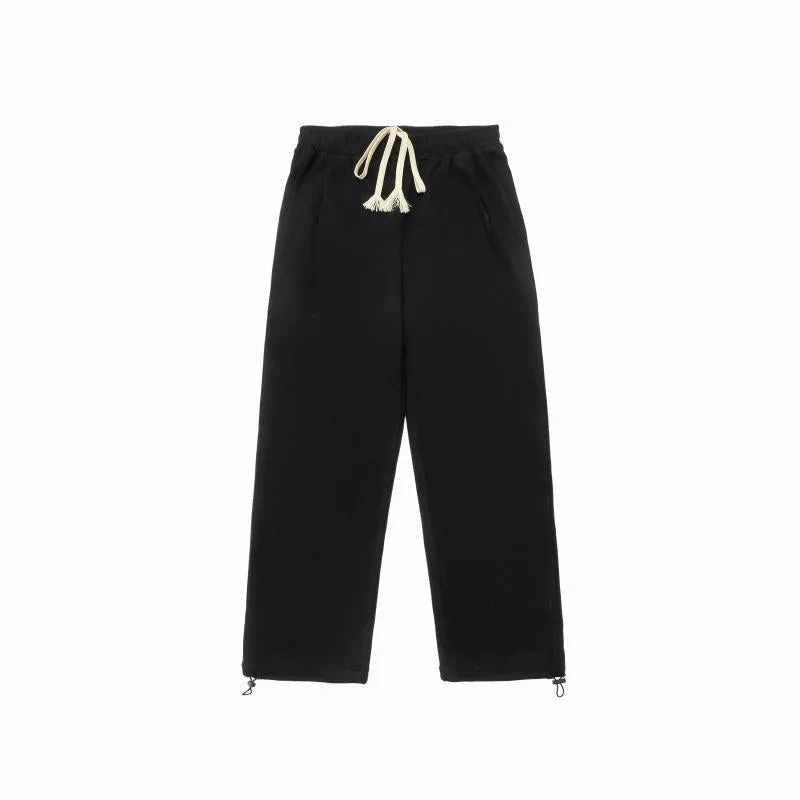 JazzHer Simple Solid Color Baggy Sweatpants