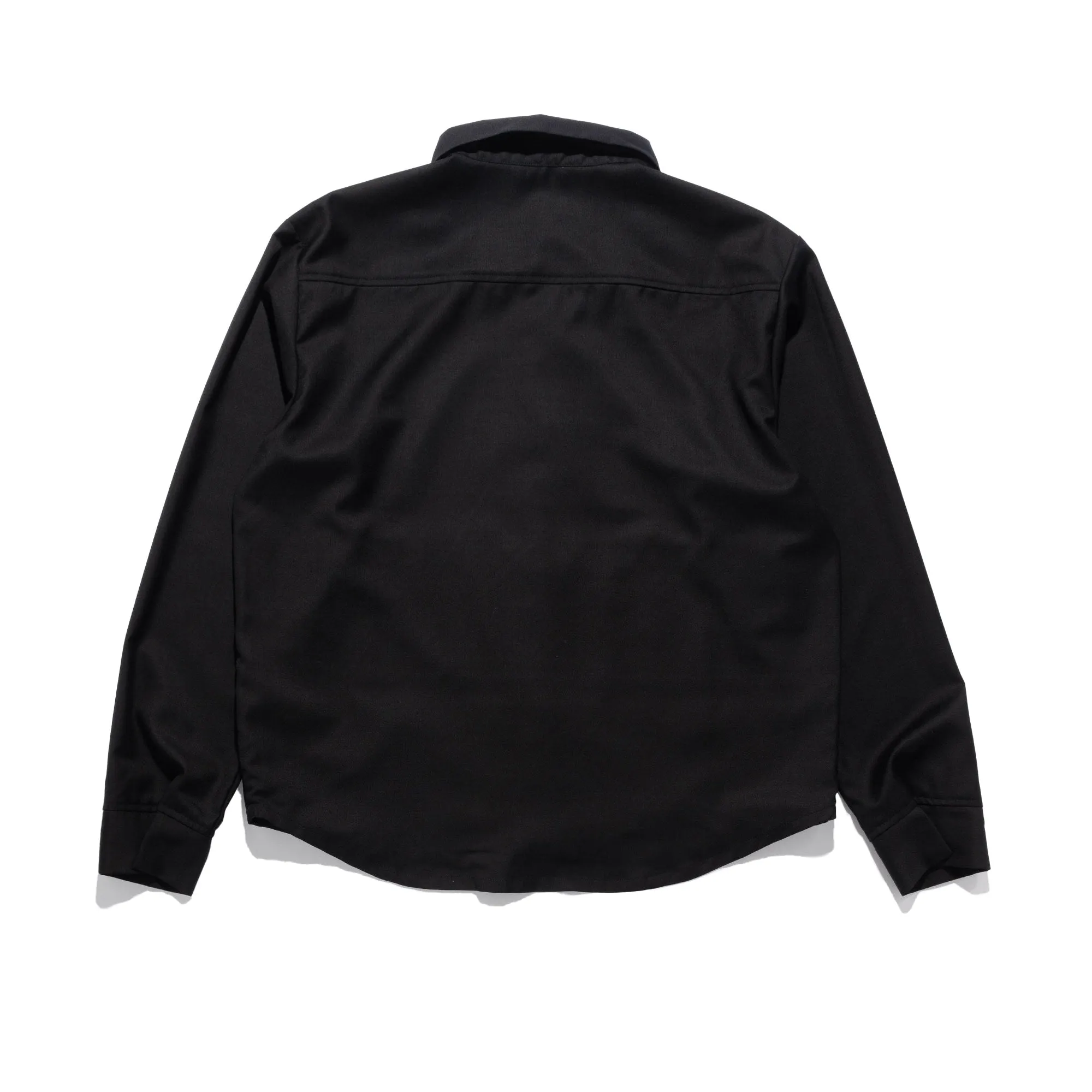 Jeongli Twill Dart Shirt Black