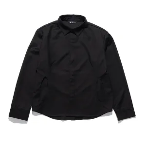 Jeongli Twill Dart Shirt Black