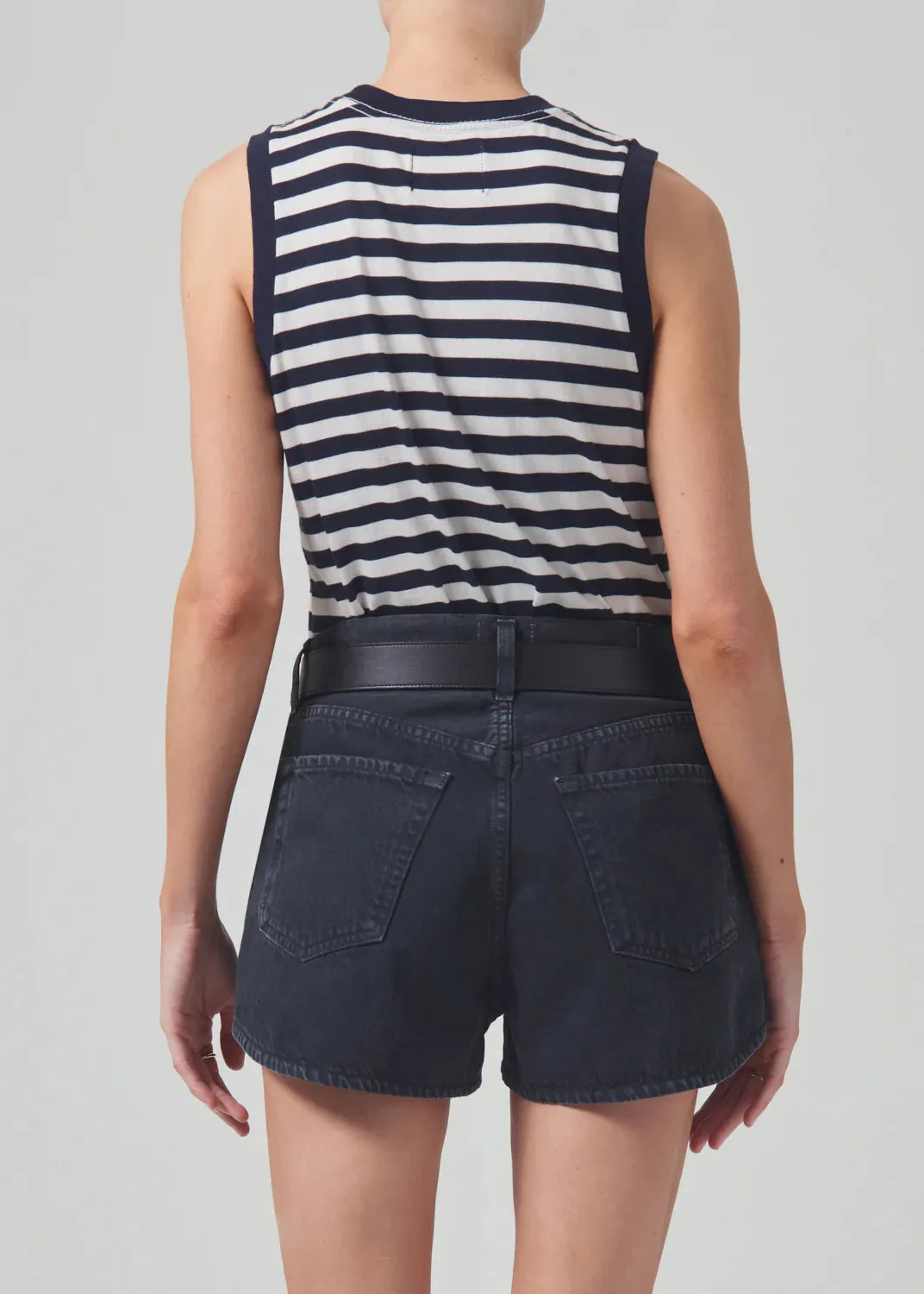 JESSIE MODERN MUSCLE TEE IN ECLIPSE STRIPE