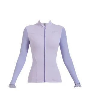 J.Jane Open Zipper Cooling T-Shirt - Lavender
