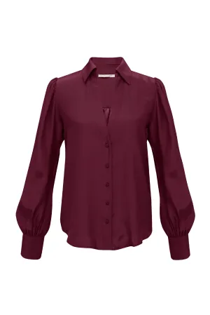 Jocelyn Glam Shirt Bordeaux