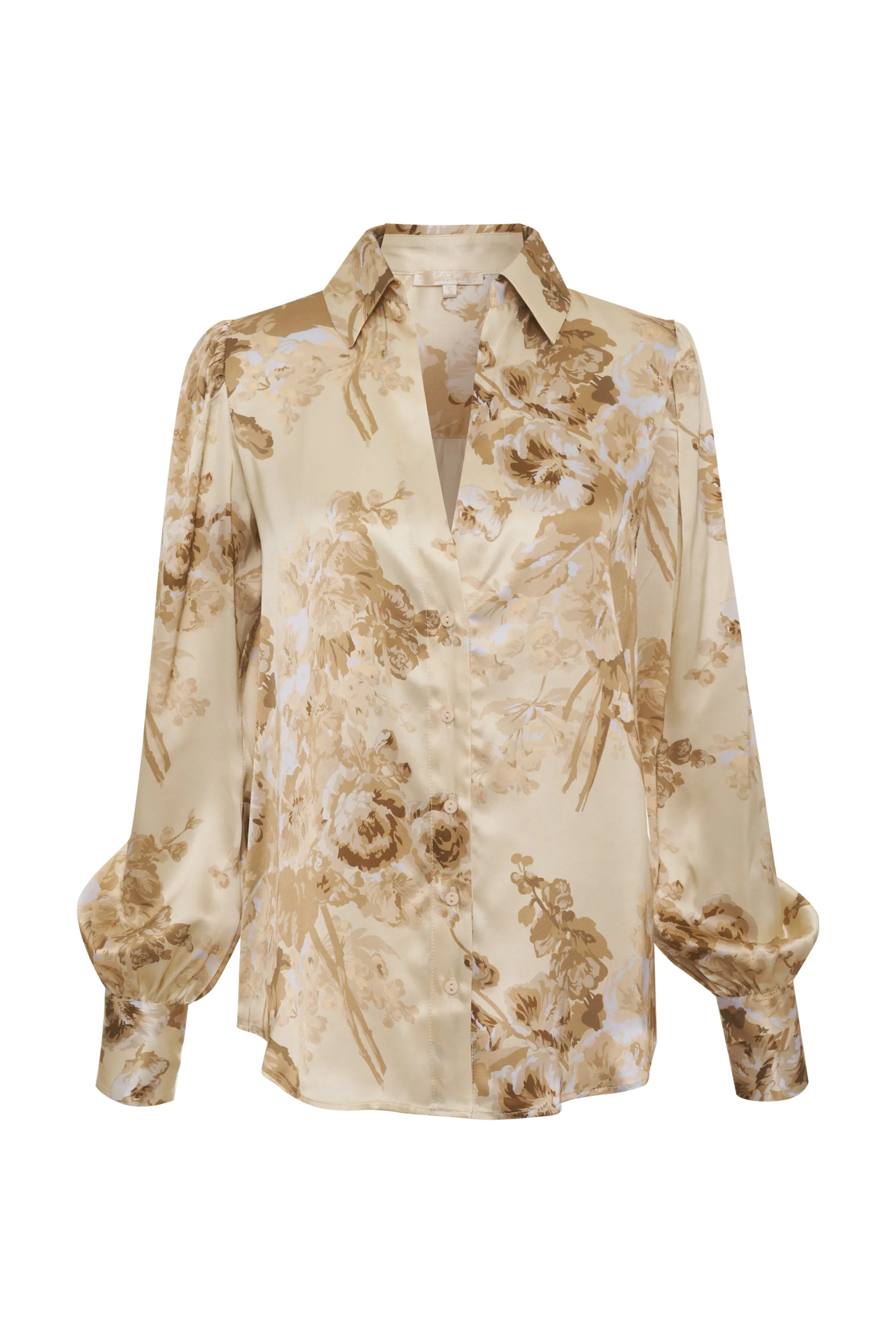 Jocelyn Print Shirt Raffia Napa